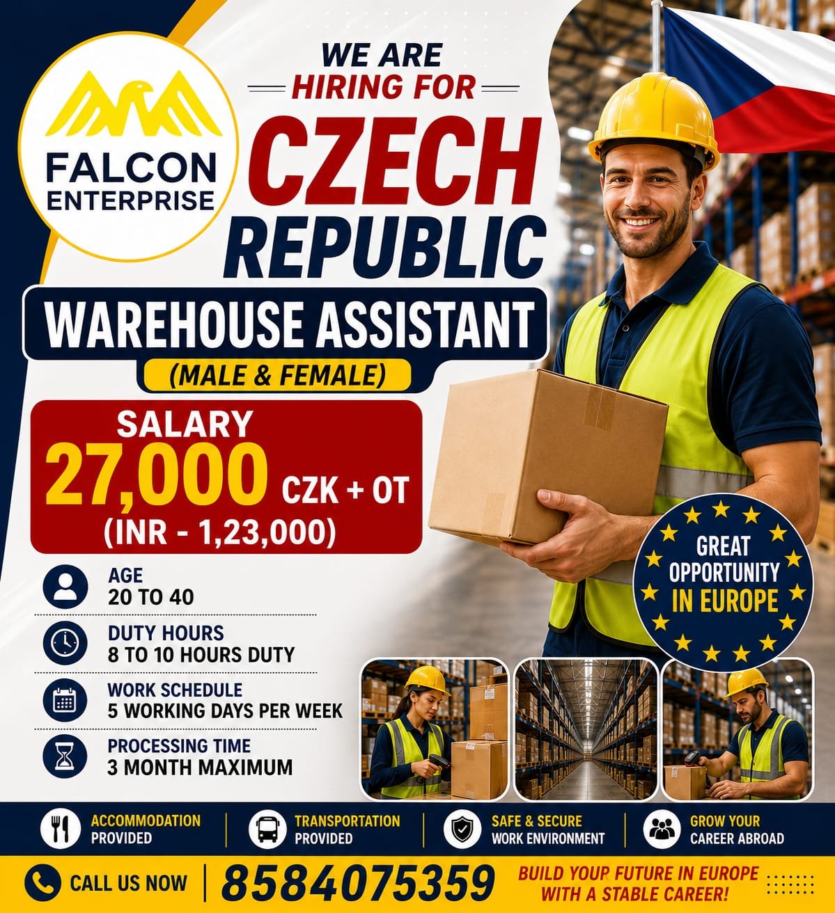 Warehouse Assistant Job in Czech Republic